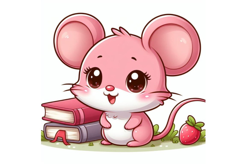 4-cartoon-pink-little-mouse