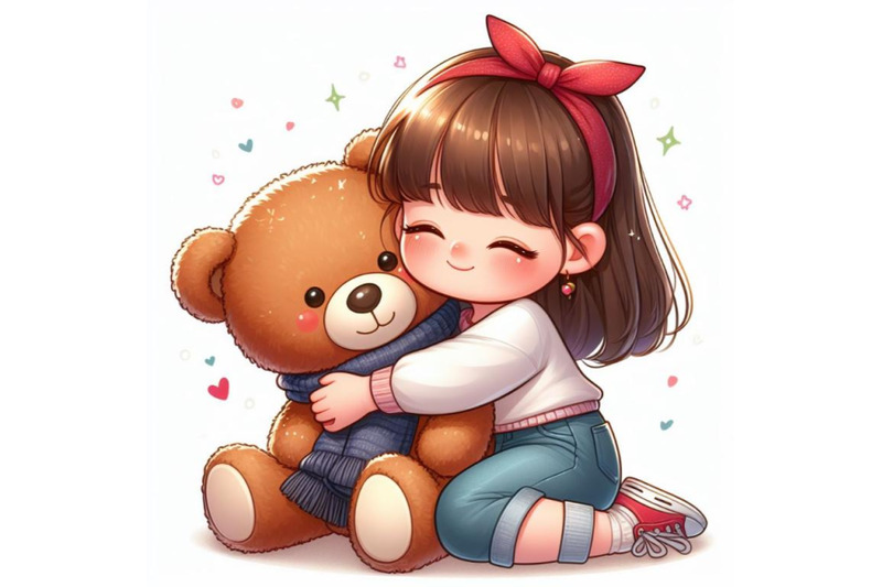 4-a-girl-hugging-a-teddy-bear