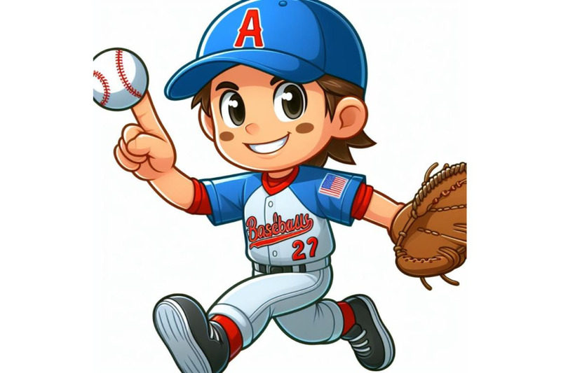 4-cartoon-a-baseball-player