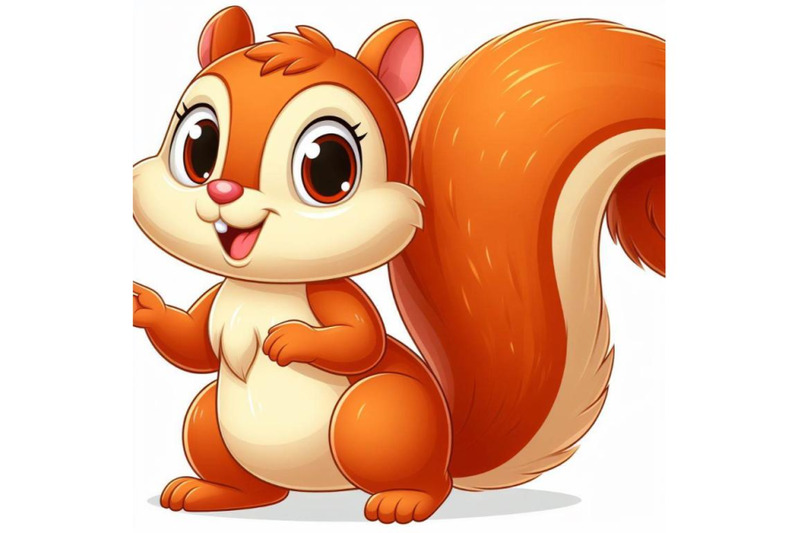 4-cartoon-a-squirrel