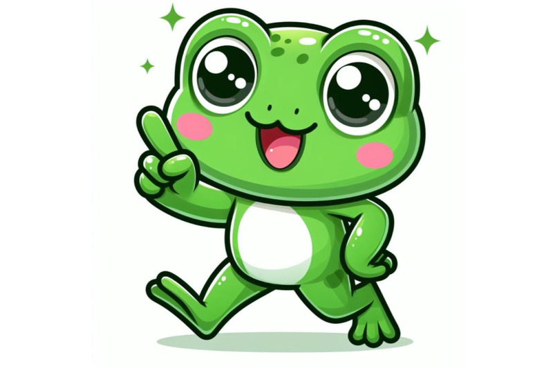 4-cute-green-frog-character