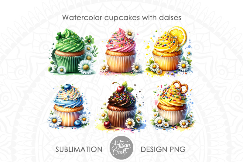 cupcake-clipart-watercolor-cupcake-with-daisies-watercolor-daisies