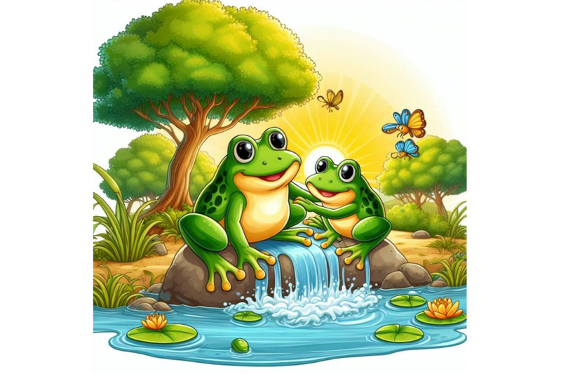 4-two-frogs-around-the-river