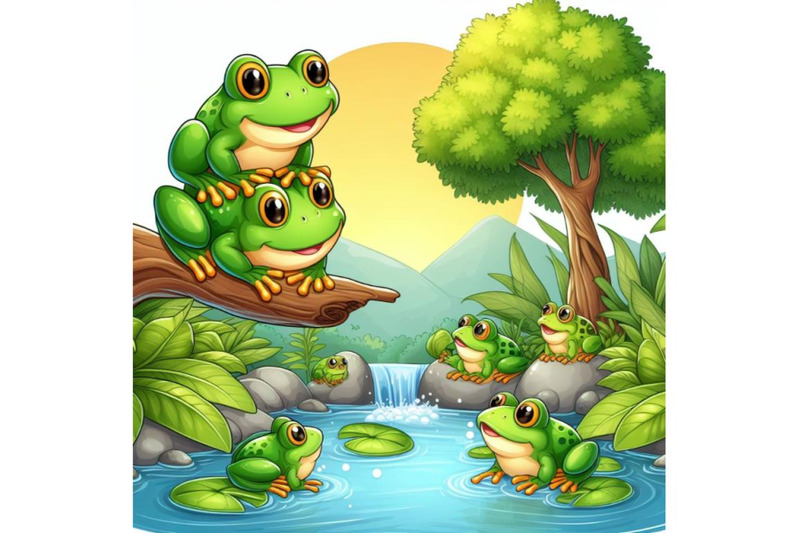 4-two-frogs-around-the-river