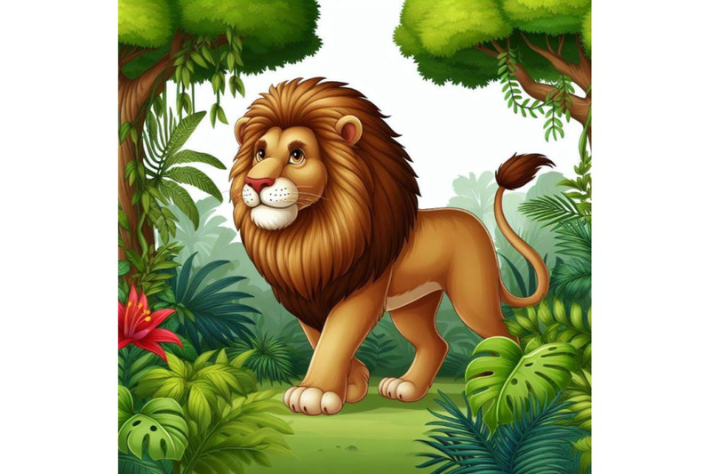 4-lion-in-the-deep-jungles