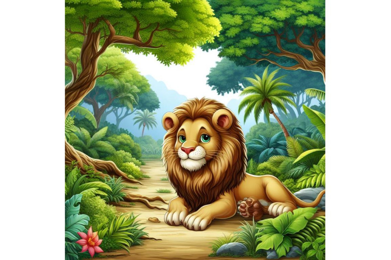 4-lion-in-the-deep-jungles