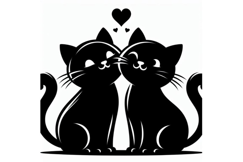 4-two-cats-in-love-on-white-background