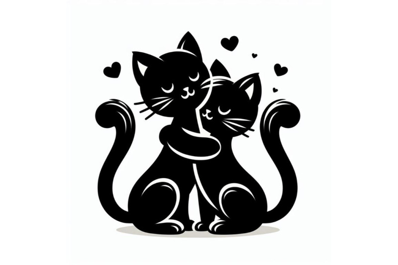 4-two-cats-in-love-on-white-background