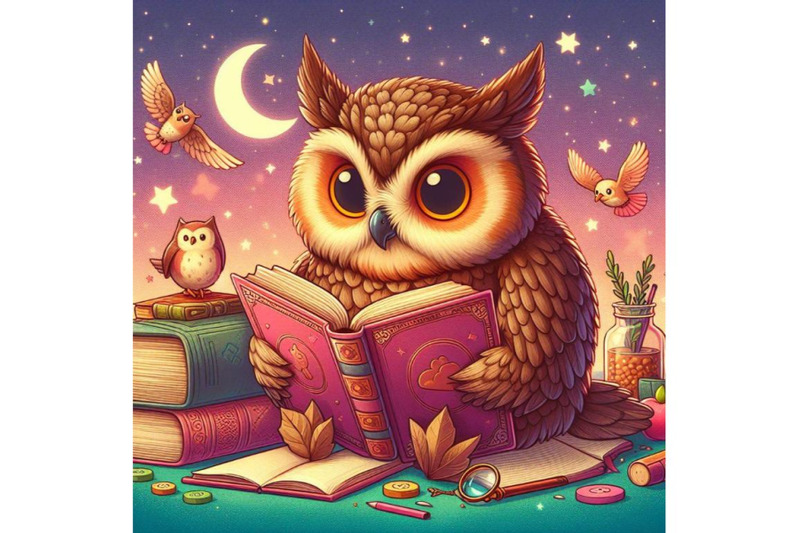 4-wise-owl-reading-book