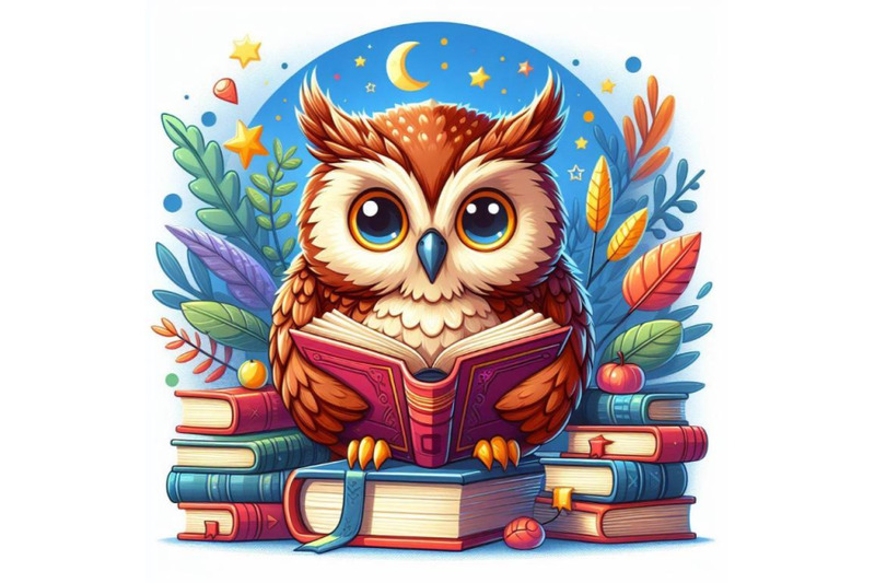 4-wise-owl-reading-book