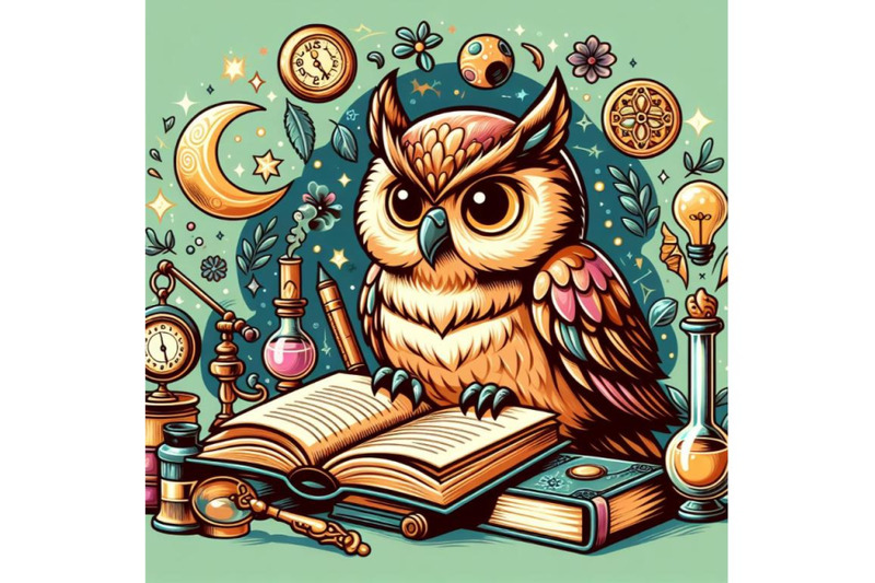 4-wise-owl-reading-book