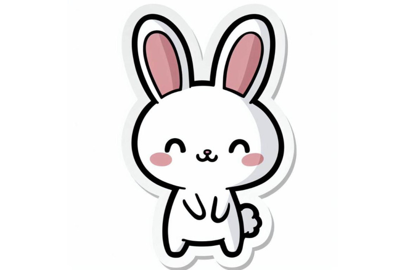 4-kawaii-sticker-of-cute-rabbit