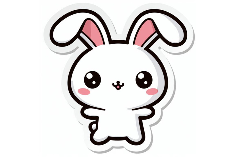 4-kawaii-sticker-of-cute-rabbit