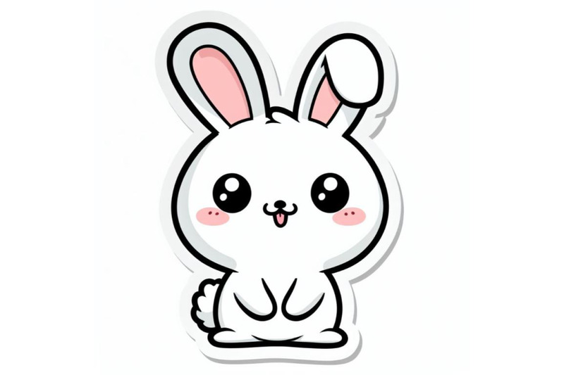 4-kawaii-sticker-of-cute-rabbit