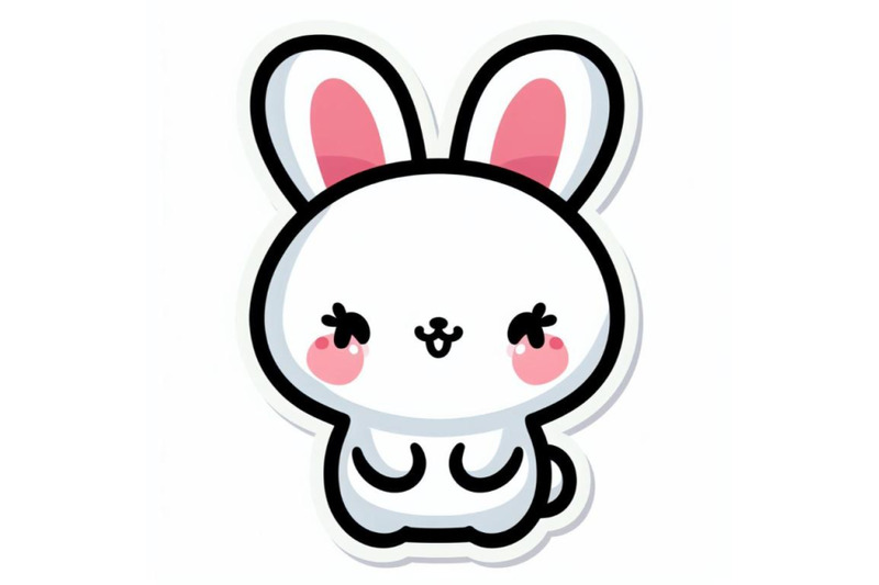 4-kawaii-sticker-of-cute-rabbit