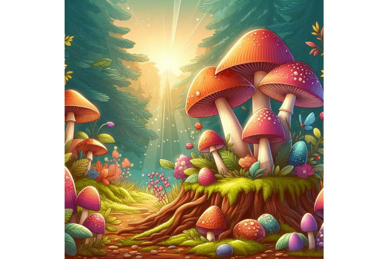 4-mushrooms-in-forest