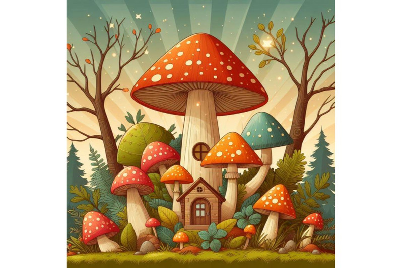 4-mushrooms-in-forest