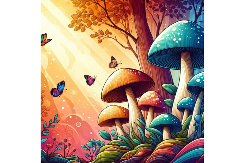 4-mushrooms-in-forest