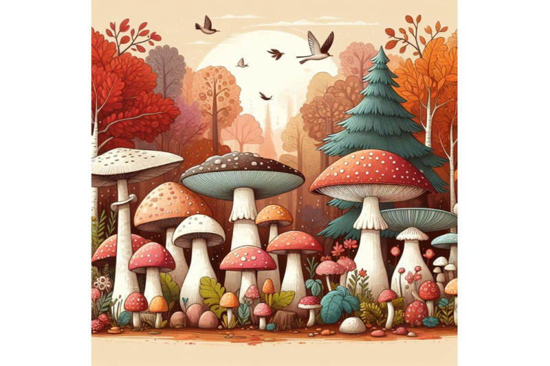 4-mushrooms-in-forest