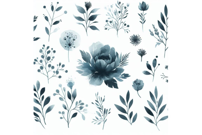 4-watercolor-dusty-blue-floral-graphics