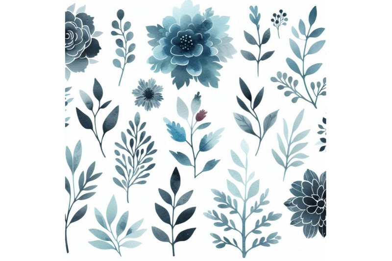 4-watercolor-dusty-blue-floral-graphics