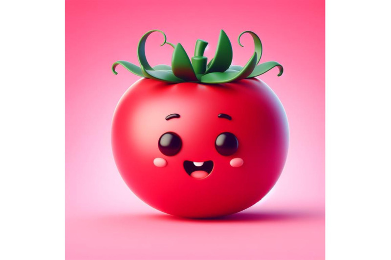 4-tomato-pink-background-3d