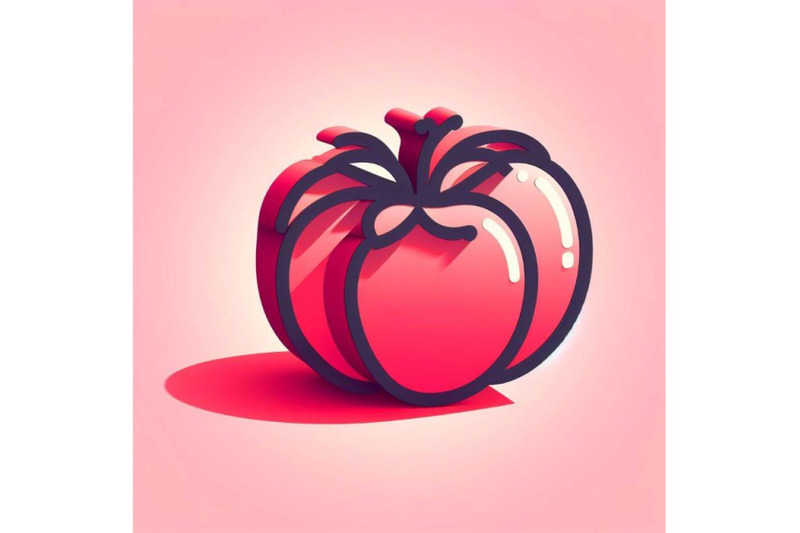 4-tomato-pink-background-3d