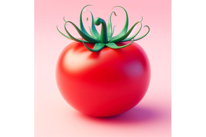 4-tomato-pink-background-3d