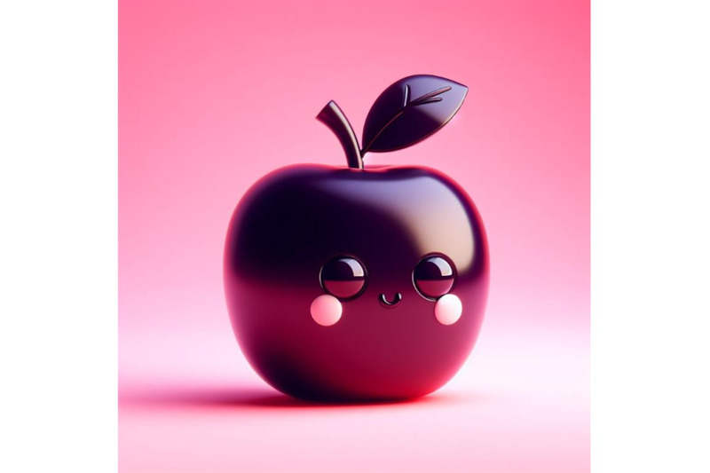 4-apple-pink-background-3d