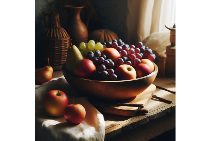 4-a-bunch-of-grapes-is-being-splashed-with-water