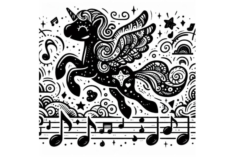 4-doodle-melody-art-isolated-on-white-background