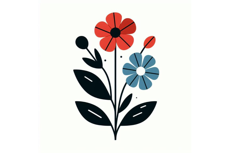 4-minimal-flower-poster