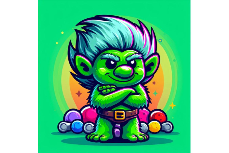 4-a-cartoon-of-a-troll-who-is-green-and-has-a-belt-and-belt