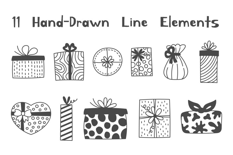 gift-box-doodles-line-present-clipart