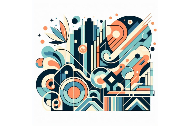 4-abstract-illustration-with-art-deco-geometric-shapes