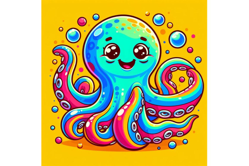 4-a-cartoon-octopus-in-colorful-hues