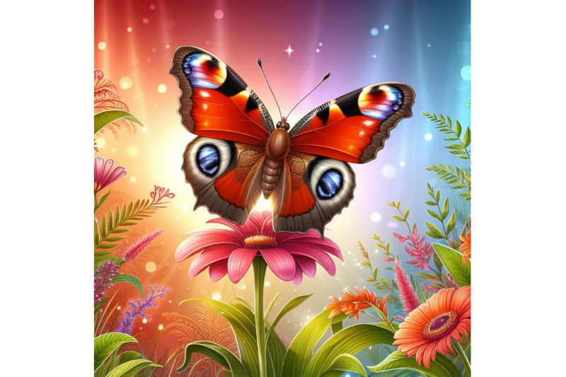 4-a-beautiful-butterfly-in-a-garden
