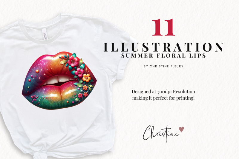 summer-floral-lips-clipart