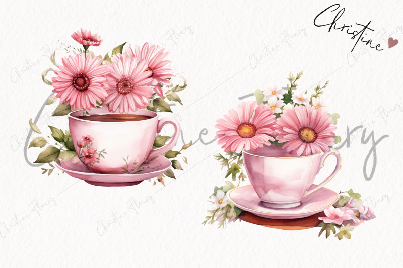 watercolor-pink-flower-tea-clipart