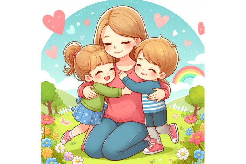 4-two-kids-hugging-their-mother