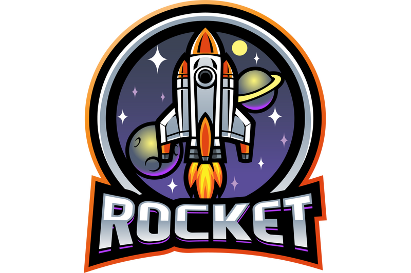 rocket-space-mascot-logo-design
