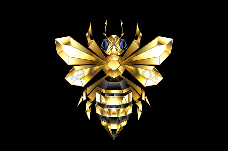 golden-polygonal-bee