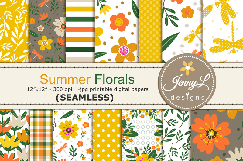 summer-floral-seamless-digital-papers