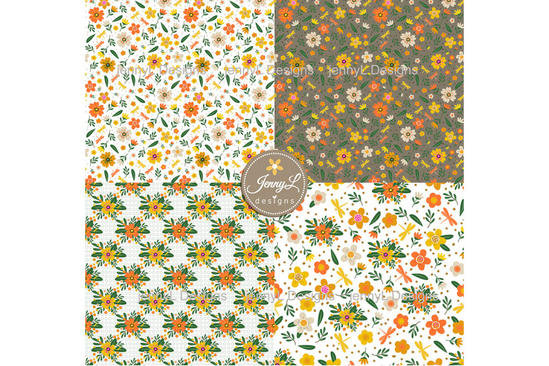 summer-floral-seamless-digital-papers
