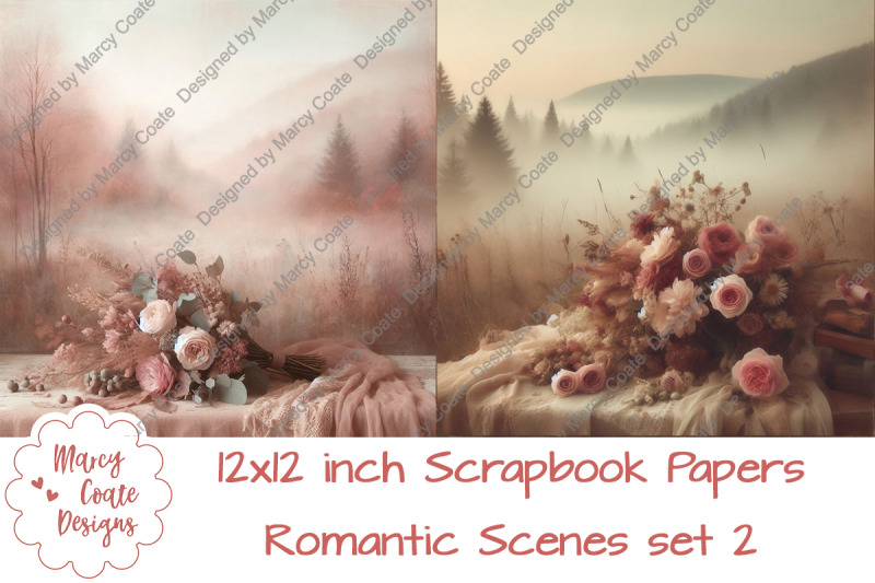set-2-romantic-scenes-12x12-inch-digital-scrapbook-paper