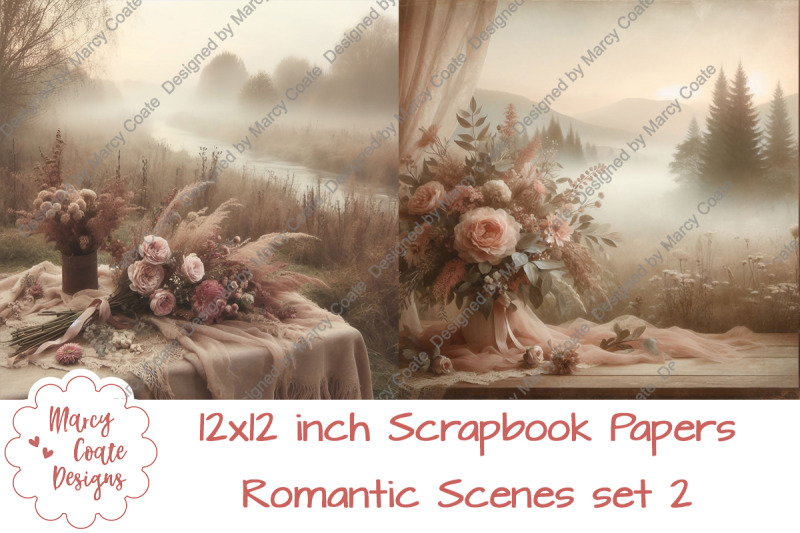 set-2-romantic-scenes-12x12-inch-digital-scrapbook-paper