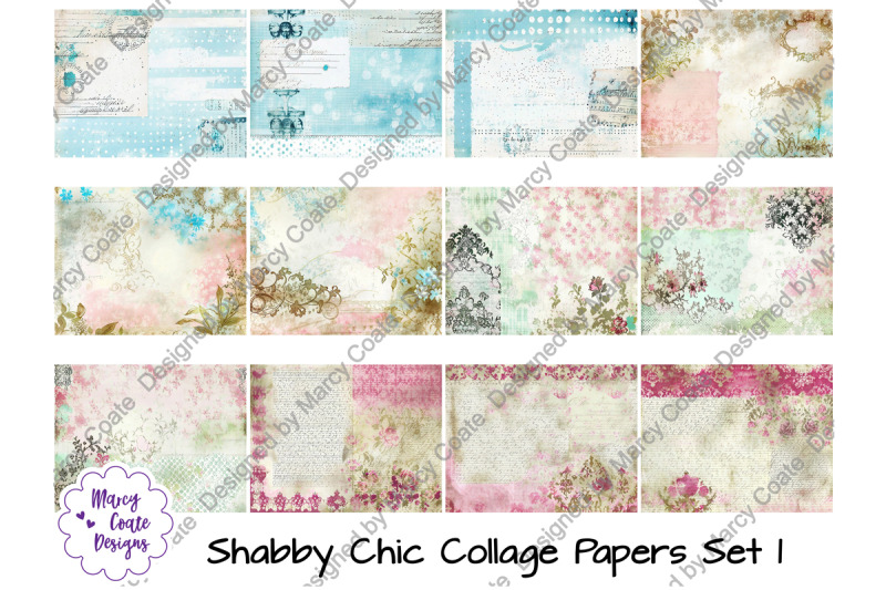 shabby-chic-collage-papers-set-1