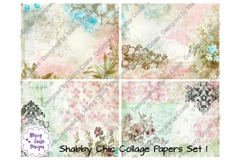 shabby-chic-collage-papers-set-1
