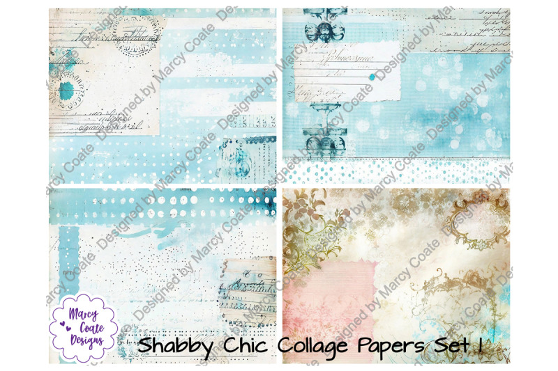 shabby-chic-collage-papers-set-1