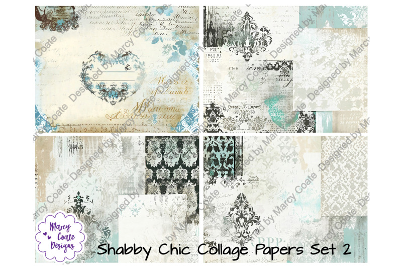 shabby-chic-collage-papers-set-2